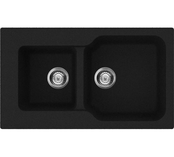 Кухонная мойка Omoikiri Maru 86-2-BL Tetogranit/черный 4993284