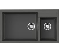 Мойка Omoikiri Tedori 86-2-LB-PL Tetogranit/платина 4993939