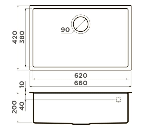 Мойка Omoikiri Tedori 66-U-BE Tetogranit/ваниль NEW 4993973