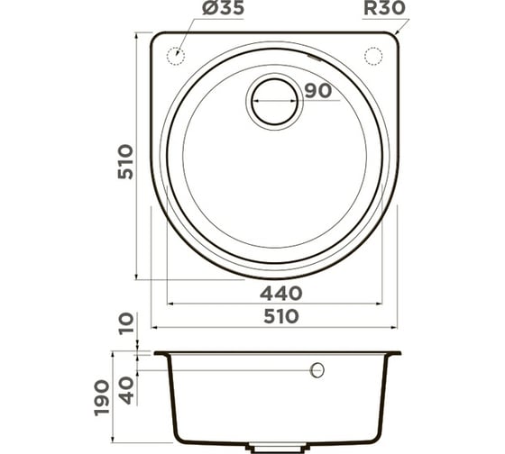 Кухонная мойка Omoikiri Akegata-51-DC Artgranit/темный шоколад 4993757