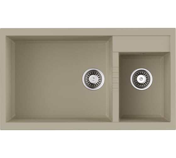 Мойка Omoikiri Tedori 86-2-LB-BE Tetogranit/ваниль 4993933 1