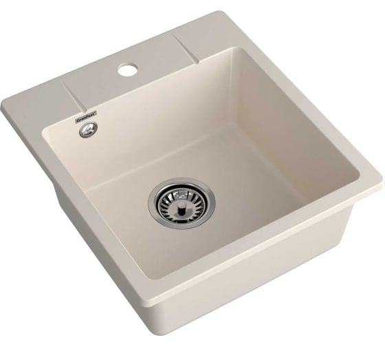 Мойка GranFest URBAN 245 1 чаша, 450х490 мм GF-UR-245 белый