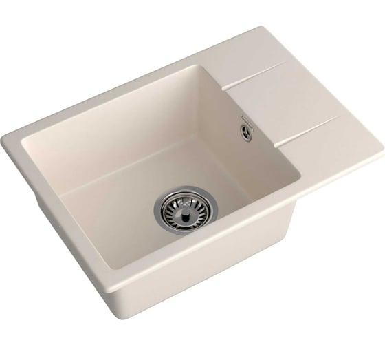 Мойка GranFest URBAN 258L 1 чаша+крыло, 580х490 мм GF-UR-258L белый