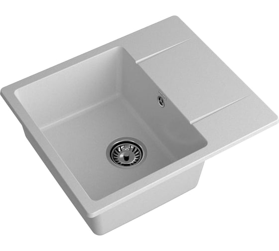 Мойка GranFest URBAN 258L 1 чаша+крыло, 580х490 мм GF-UR-258L серый