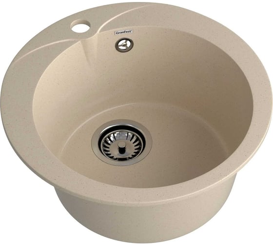 Мойка GranFest RONDO 480 1 чаша, D-475 мм GF-R-480 кашемир