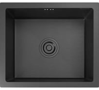 Мойка из нержавеющей стали GranFest METAL AISI 304, 1 чаша, 450х380х215 мм GF-4538 PVD графит