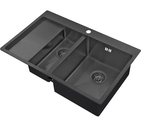 Кухонная мойка ZorG PVD 5178-2-R GRAFIT