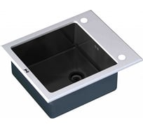 Кухонная мойка ZorG GL-6051-WHITE-GRAFIT