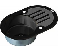 Кухонная мойка ZorG GL-7851-OV-BLACK-GRAFIT