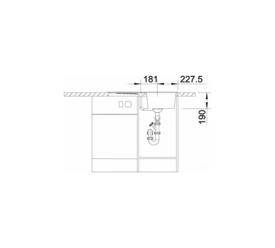 Мойка BLANCO ZIA 45S SILGRANIT антрацит 514732