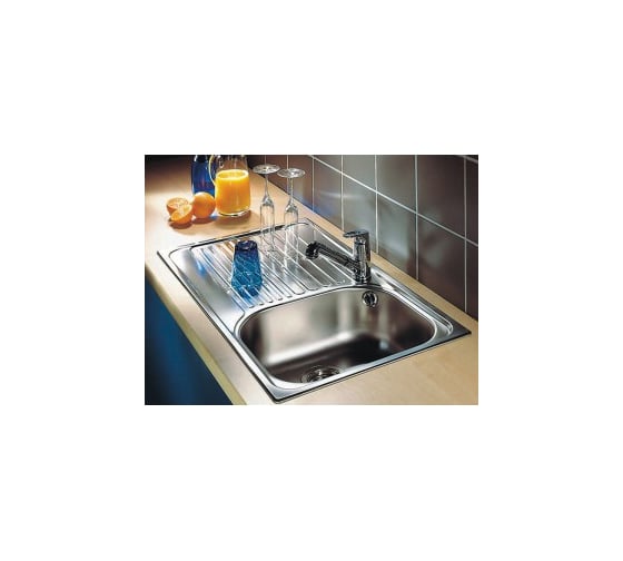 Мойка BLANCO TIPO 45 S Compact нержавеющая сталь, декор 513675