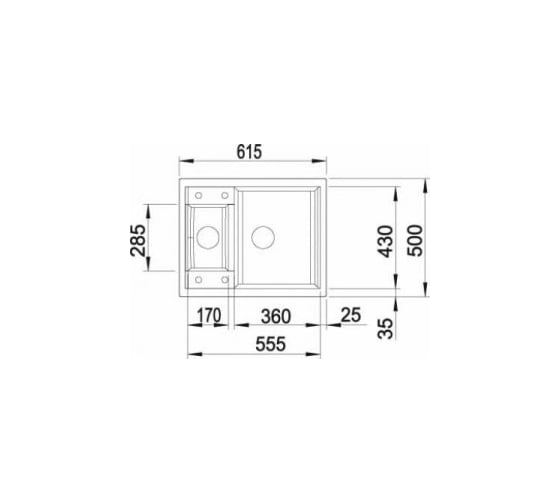 Мойка BLANCO METRA 6 SILGRANIT кофе, с клапаном автоматом 516162