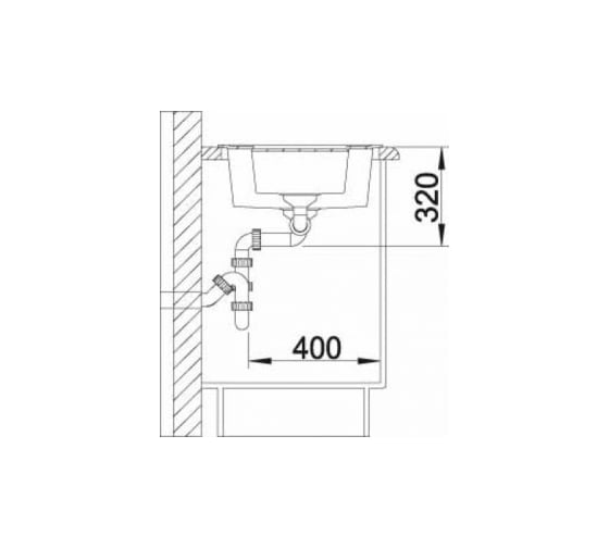 Мойка BLANCO METRA 6 SILGRANIT кофе, с клапаном автоматом 516162