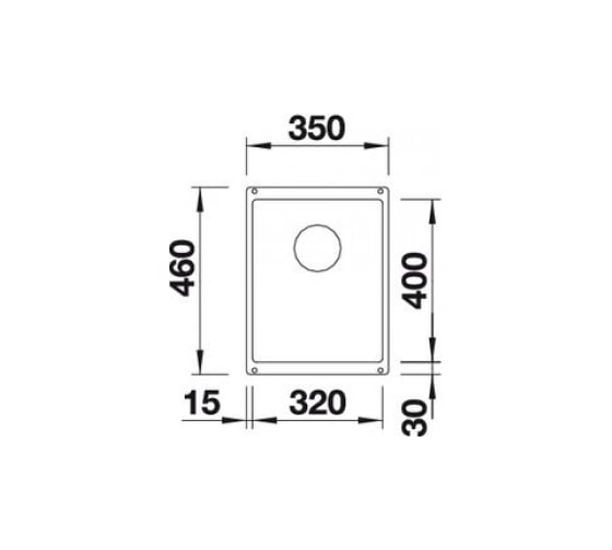 Мойка BLANCO SUBLINE 320 U SILGRANIT антрацит, с отводной арматурой InFino 523406