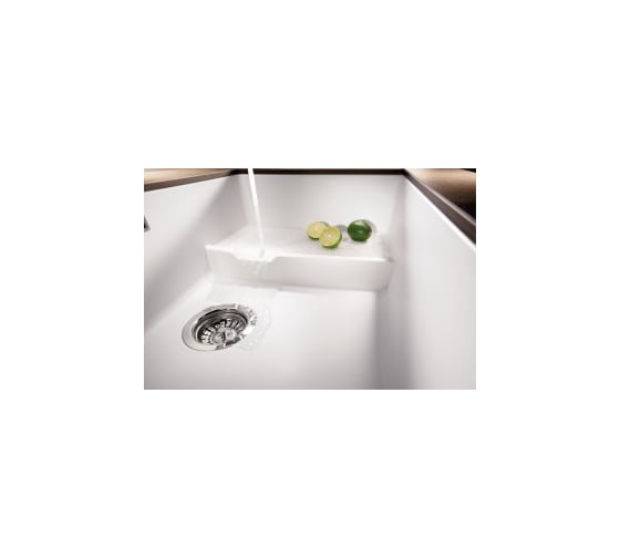 Мойка BLANCO SUBLINE 700 U Level SILGRANIT антрацит, с отводной арматурой InFino 523538