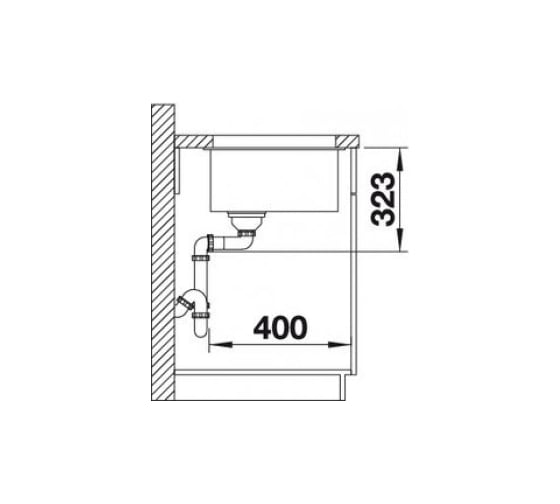 Мойка BLANCO SUBLINE 700 U Level SILGRANIT антрацит, с отводной арматурой InFino 523538