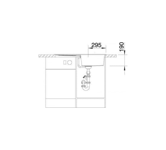 Мойка BLANCO METRA 5 S SILGRANIT антрацит, с клапаном автоматом 513044