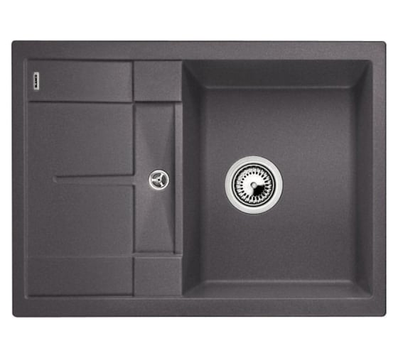 Мойка BLANCO METRA 45S Compact SILGRANIT темная скала, с клапаном автоматом 519573