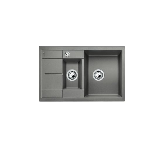 Мойка BLANCO METRA 6S Compact SILGRANIT алюметаллик, с клапаном автоматом 513553