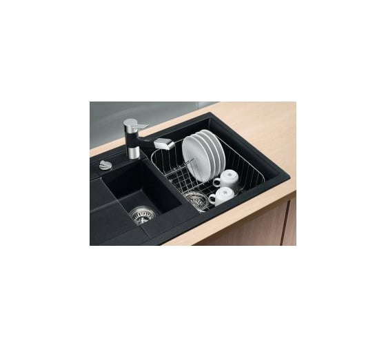 Мойка BLANCO METRA 6S Compact SILGRANIT алюметаллик, с клапаном автоматом 513553
