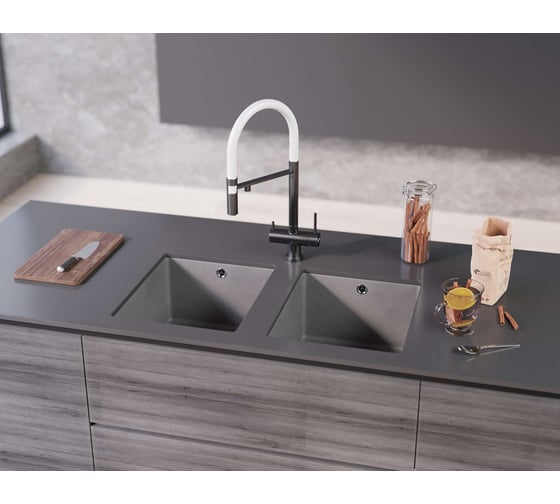 Кухонная мойка Omoikiri Bosen 38-U-PL Tetogranit/платина 4993230
