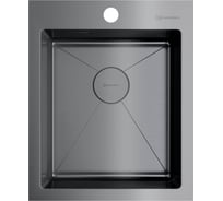 Кухонная мойка Omoikiri Akisame 41-GM нержавеющая сталь/вороненая сталь 4973094