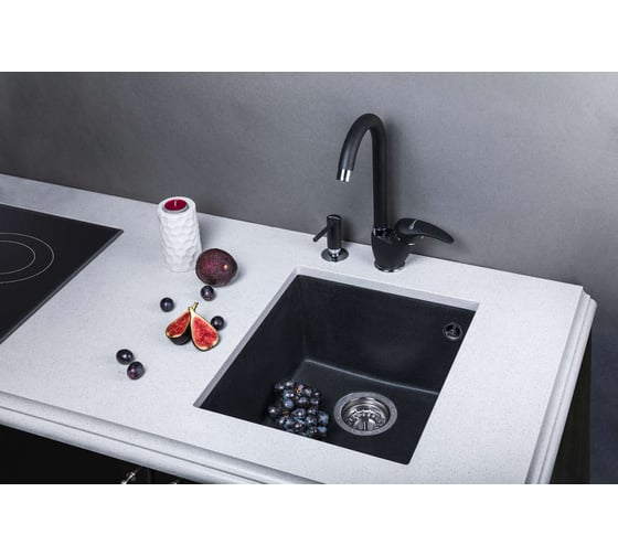 Кухонная мойка Omoikiri Bosen 38-U-BL Tetogranit/черный 4993157
