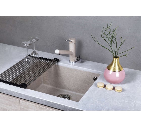 Кухонная мойка Omoikiri Bosen 54-U-SA Tetogranit/бежевый 4993163
