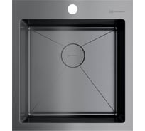 Кухонная мойка Omoikiri Akisame 46-GM нержавеющая сталь/вороненая сталь 4973095