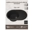 Кухонная кварцевая мойка Uperwood Quartz UPD-02_04, овальная, черная 3910202107 2