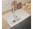 Кухонная кварцевая мойка Uperwood Quartz UPD-04_01, прямоугольная, белая 3910202112 4