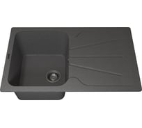 Кухонная кварцевая мойка Uperwood Quartz UPD-04_03, прямоугольная, серая 3910202114