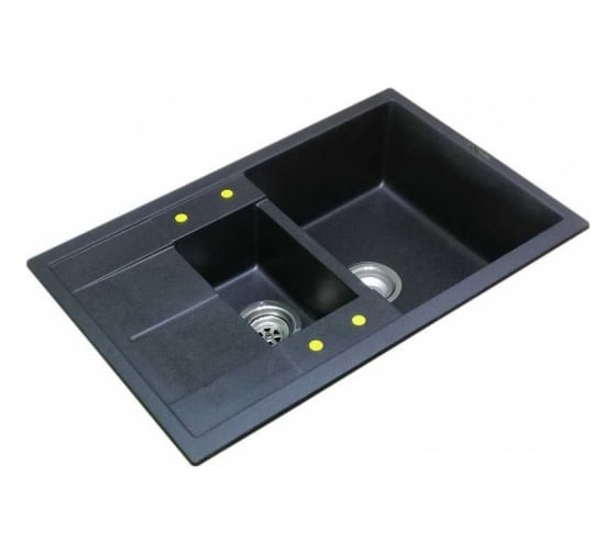 Кухонная мойка LAVA D.4 BASALT чёрный D4.BAS