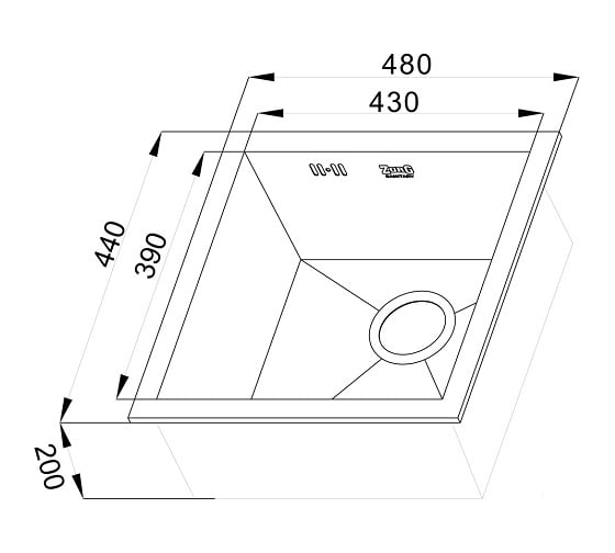 Кухонная мойка ZorG R 5151