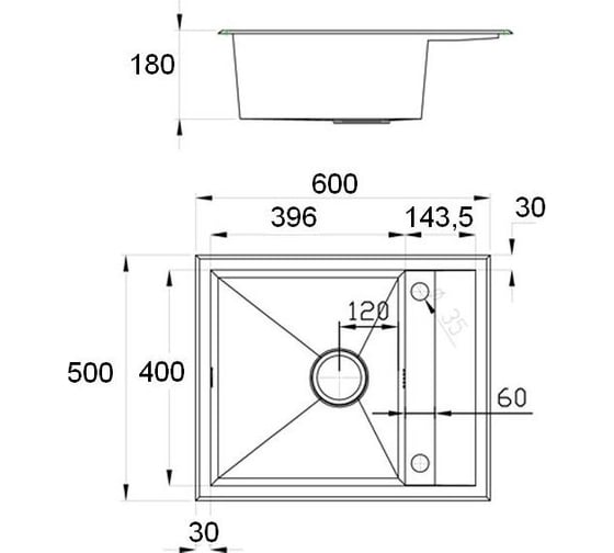 Кухонная мойка ZorG SH X 6050