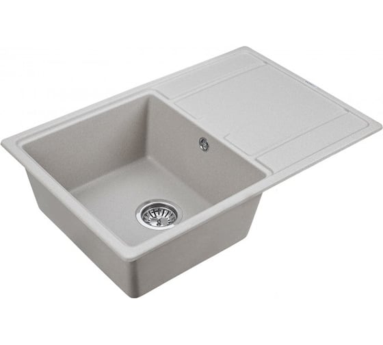 Гранитная мойка Paulmark FLUGEN 50-780 серый, 780х500 мм PM217850-GR