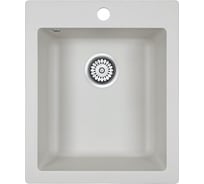 Гранитная мойка Paulmark KANTE 40 белый, 415х490 мм PM104249-WH