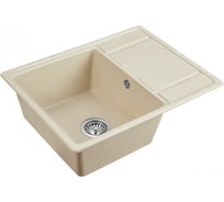 Кварцевая мойка Paulmark WEIMAR шампань, 650х500 мм PM216550-CH