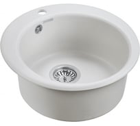 Гранитная мойка Paulmark GELEGEN 50 белый, D475 мм PM404800-WH