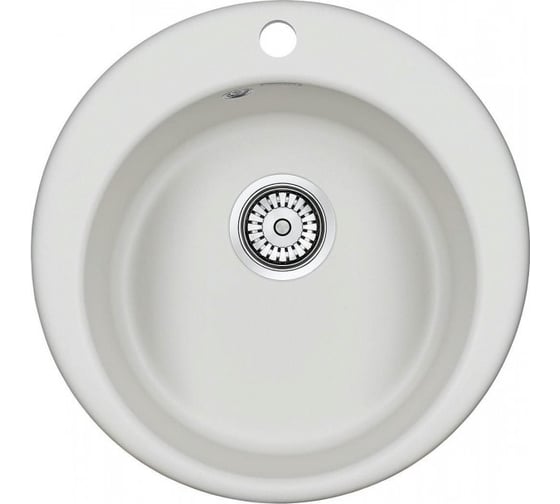 Гранитная мойка Paulmark GELEGEN 50 белый, D475 мм PM404800-WH
