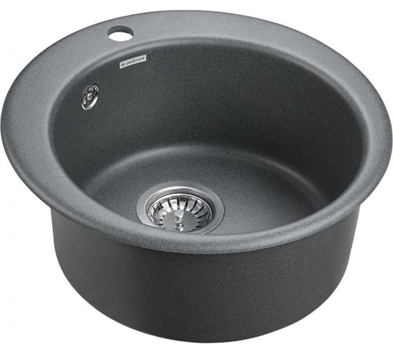 Гранитная мойка Paulmark GELEGEN 50 графит, D475 мм PM404800-DG