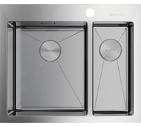 Мойка Omoikiri Akisame 60-2-IN-L нержавеющая сталь/нержавеющая сталь 4993775