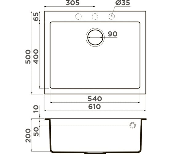 Мойка Omoikiri Bosen 61-SA 4991211