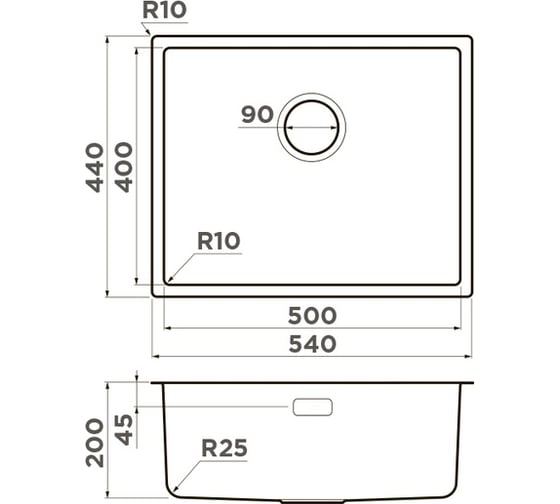 Кухонная мойка Omoikiri Tadzava 54-U/I-IN Ultra 4993800