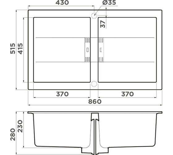 Мойка Omoikiri Banzen 86-2-GB NEW Artceramic/Графит 4993319