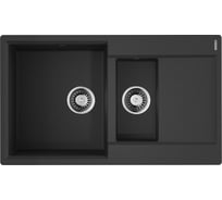 Мойка Omoikiri Daisen 86-2-BL Artgranit/черный 4993477