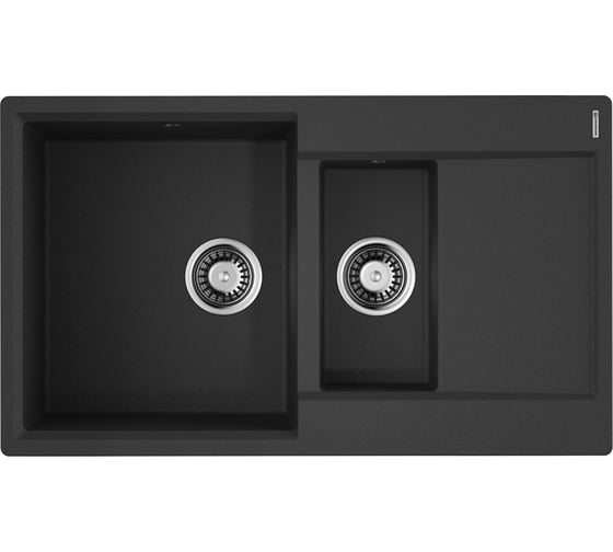 Мойка Omoikiri Daisen 86-2-BL Artgranit/черный 4993477