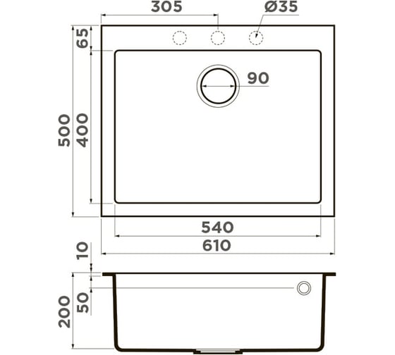 Мойка Omoikiri Bosen 61-BL 4991209