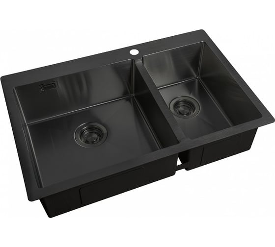 Кухонная мойка ZorG ZL R 780-2-510-L GRAFIT