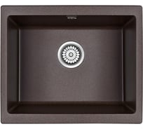 Кварцевая мойка Paulmark GERA кофе, 555х460 мм, подстольный монтаж PM205546-CO